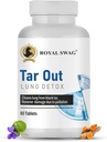 ROYAL SWAG Ayurvedic Lung Detox Tablets(60 Count) Vegetarian, Herbal Supplement Made with Natural Extracts Tulsi, Mulethi, Vasava, Pippali, and Turmeric | for Lung Cleansing and Detoxification