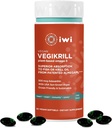 iwi Life Vegikrill Omega-3, 30 Softgels (30 Servings), Vegan, Plant Based Algen Omega-3 met Astaxanthine, Whole-Body Support Dieetsupplement, Krill & Fish Oil Alternative, No Fishy Aftersmaak