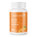 Vier Iron+C 18mg Kauwbare Tangerine, 30 Tellen