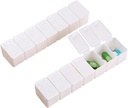 2 Pack 7 Compartments BPA Free While Pill Box/Pill Case/Travel Pill Organizer Dispenser for Vitamin Fish Oils Supplement…