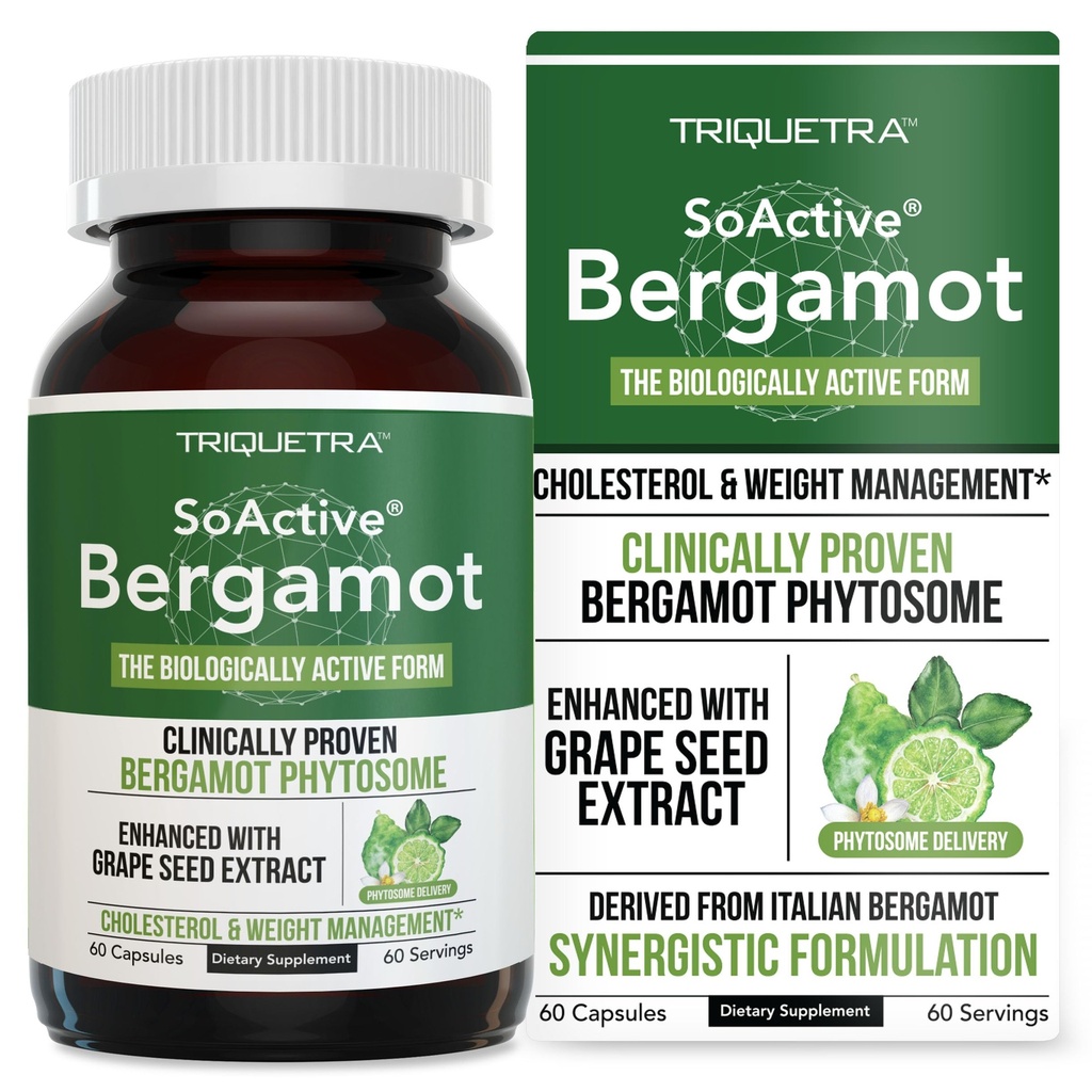 SoActive Bergamot: 2.5X Effectiever, Italiaanse Citrus Bergamot Phytosome - Klinisch gevalideerd 