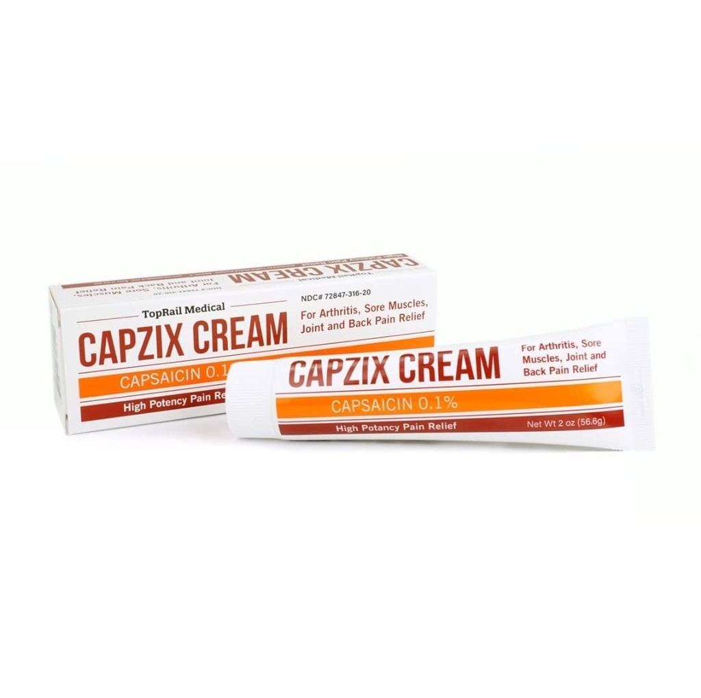 voor pijnverlichting 2 OZ Capsaicine 1% Hoge sterkte/maximale sterkte
