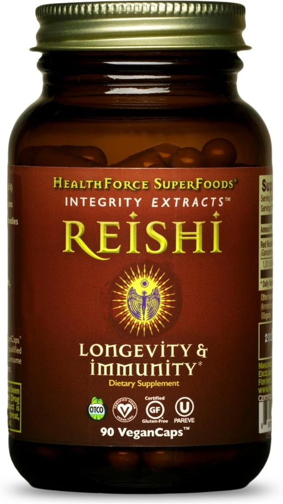 HealthForce SuperFoods Integriteit Extracten Reishi Capsules - 90 Vegan Capsules