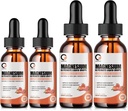Magnesium Glycinate Liquid Drops, 1000 mg Liquid Magnesium Supplement met Bromelain, Vitamine B6 C D, Hoge Absorptie Magnesium Complex voor Nacht, Spier & Energie Ondersteuning