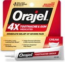 Orajel 4X voor tandpijn en tandvleespijn: ernstige crèmebuis 0,33oz- van het merk Oral Pain Relief