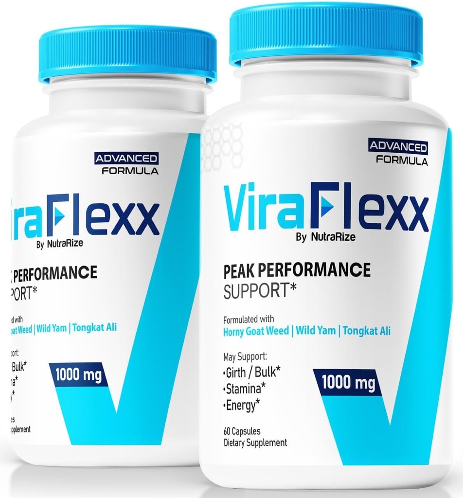 (2 Pack) ViraFlexx voor mannen, Pro Capsules, Mannelijke Prestatie Ondersteuning 500mg, Alle Natuurlijke Dieet Supplement ter ondersteuning van de algehele gezondheid, Reviews (120 Capsules)