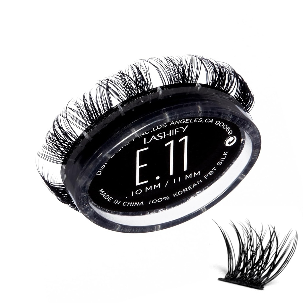 Lashify Extreme 11mm Gossamer DIY Eyelash extensions Refill, Black, Easy Valse wimpers toe te voegen gigantisch volume