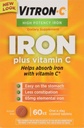 VITRON-C High Potency Iron Plus Vitamine C tabletten - 60 Ea - 3 verpakkingen