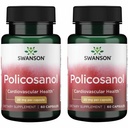 Swanson Policosanol - Supplement helpt ondersteuning Cardiovasculaire gezondheid - Alle natuurlijke formule hulpmiddelen Goed hart Gezondheid en functie - Helpt handhaven gezonde cholesterolniveaus (60 capsules, 20 mg elk) 2 Pack