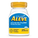 Aleve Pain Reliver & Fever Reducer Naproxen Natrium Caplets, Body Pain Relief, 270 Count
