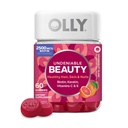 OLLY Undeniable Beauty Gummy, Voor Haar, Huid, Nagels, Biotine, Vitamine C, Keratine, Kauwbare Supplement, Grapefruit, 30 dagen levering - 60 Tellen