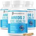 JB Wellness AREDS 2 Eye Vitamin & Mineral Supplement, Bevat Luteïne, Vitamine C, Zeaxanthine, Zink & Vitamine Enhance Vision Supplement - 180 Tel.