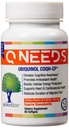QNeeds® coqh-cf Ubiquinol 100 mg COQ10 Clinically Proven Enhanced Delivery for Maximum Absorption, Enhanced Mitochondrial Support, Antioxidant for Heart Health, 60 Count Softgels
