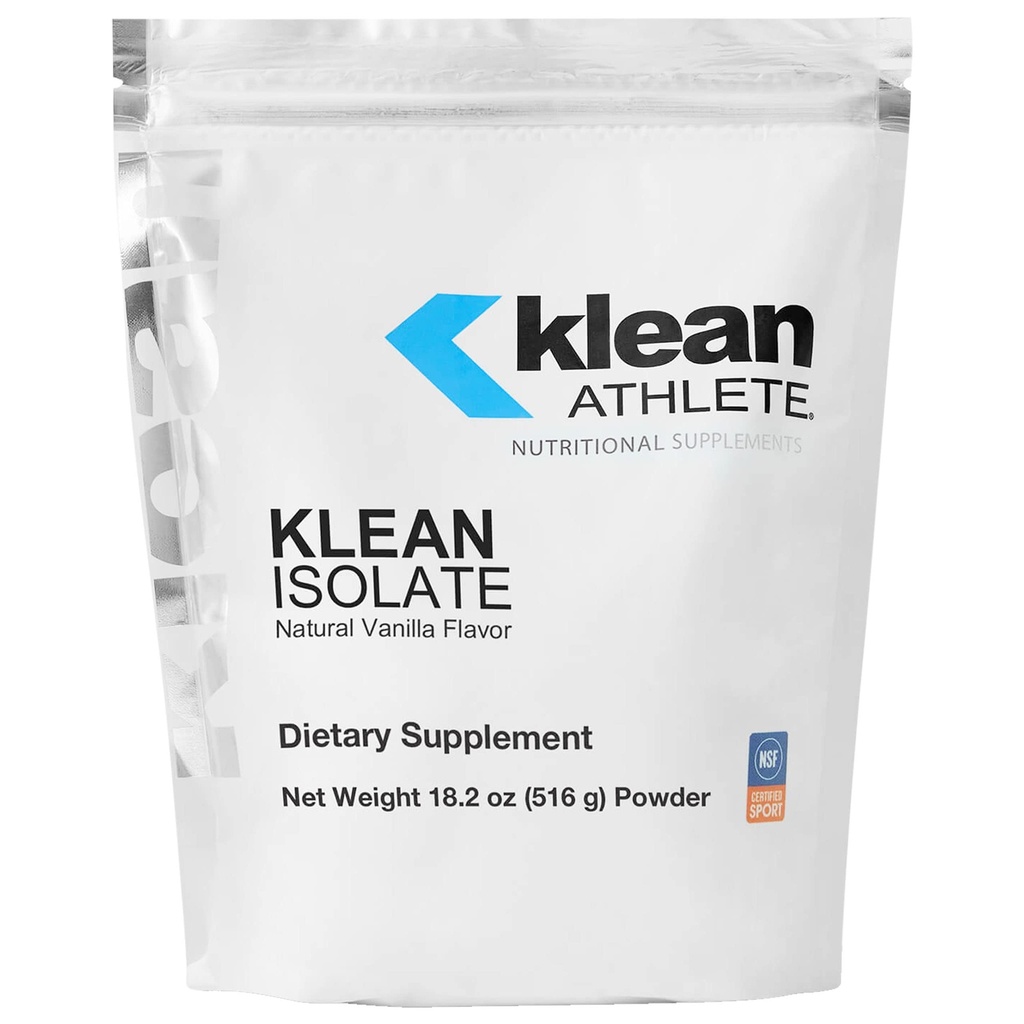 Klean Atlete Klean Isolate - Wei Protein Isolate - Daily Protein & Amino Acid - Intake for Muscle Integrity* - NSF Certified for Sport - 20 Servings - Natural Vanilla Flavor