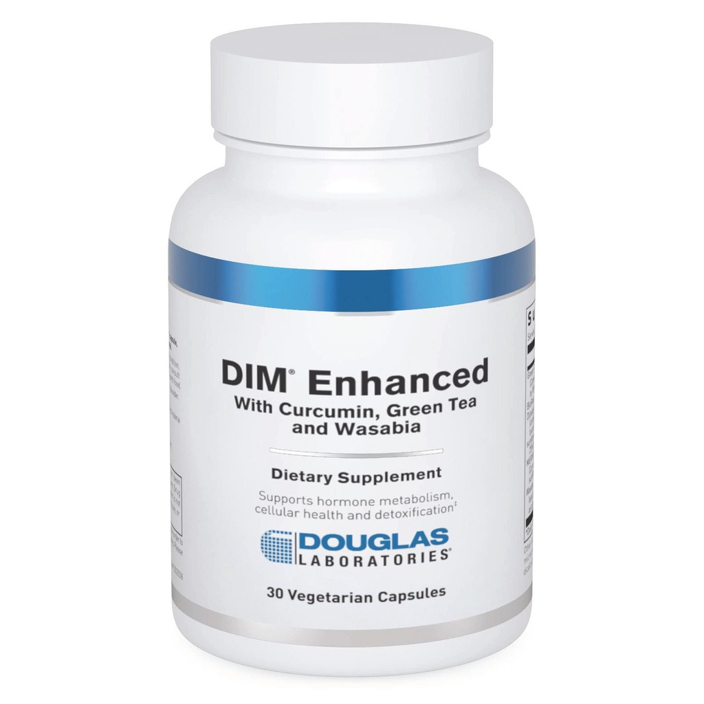 Douglas Laboratories DIM Enhanced - Ondersteunt Hormone Balance, Cellular Health & Detox* - Met Antioxidanten, Green Tea Extract & Wasabia - 30 Vegetarische Capsules