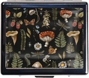 7 Days Chromed Shiny Silver Pill Organizer met Spiegel Binnen Heeft 8 Aparte Compartments Rechthoek 7 Days Pill Box Pill Case (Autumn Oogst Woodland Paddestoelen)