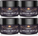 Ajoblanco 600mg Natural Himalaya Organic Shilajit Resin - Himalaya Gold Shilajit Resin met Organic Ayurvedic Blend in High Potency for Energy, Strength & Immunity, Pack of 4