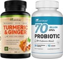 Basis van de natuur Kurkuma & Gember 240 ct + Probiotica 70 Miljard CFU 30 c