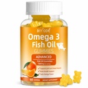 Omega-3 Visolie Supplementen: Pure 1000mg Omega-3 Gummies Ondersteuning Hart Joint Eye Brain Immune Health 60 Gummies 30 Day Supply