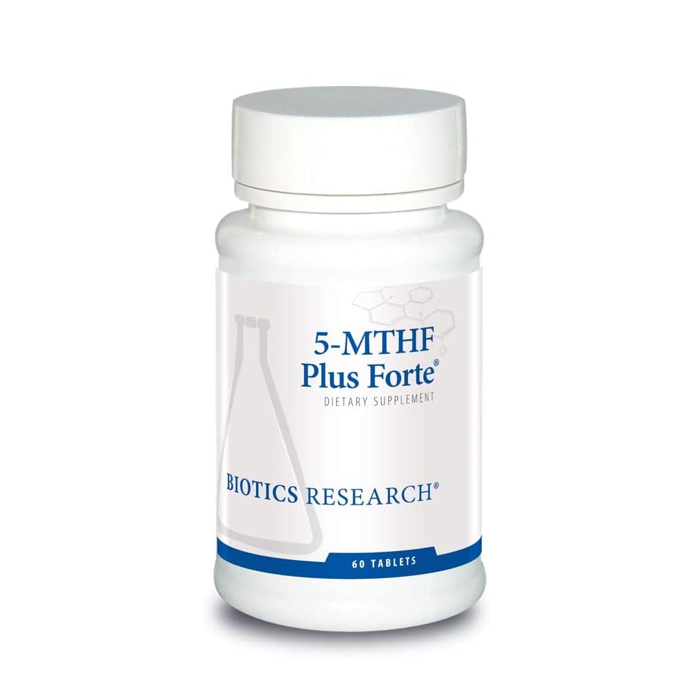 Biotica Research Biotics Research 5-MTHF Plus Forte - Hersengezondheid bevordert kalme ontspannen Mood en serotonine productie 60 capsules