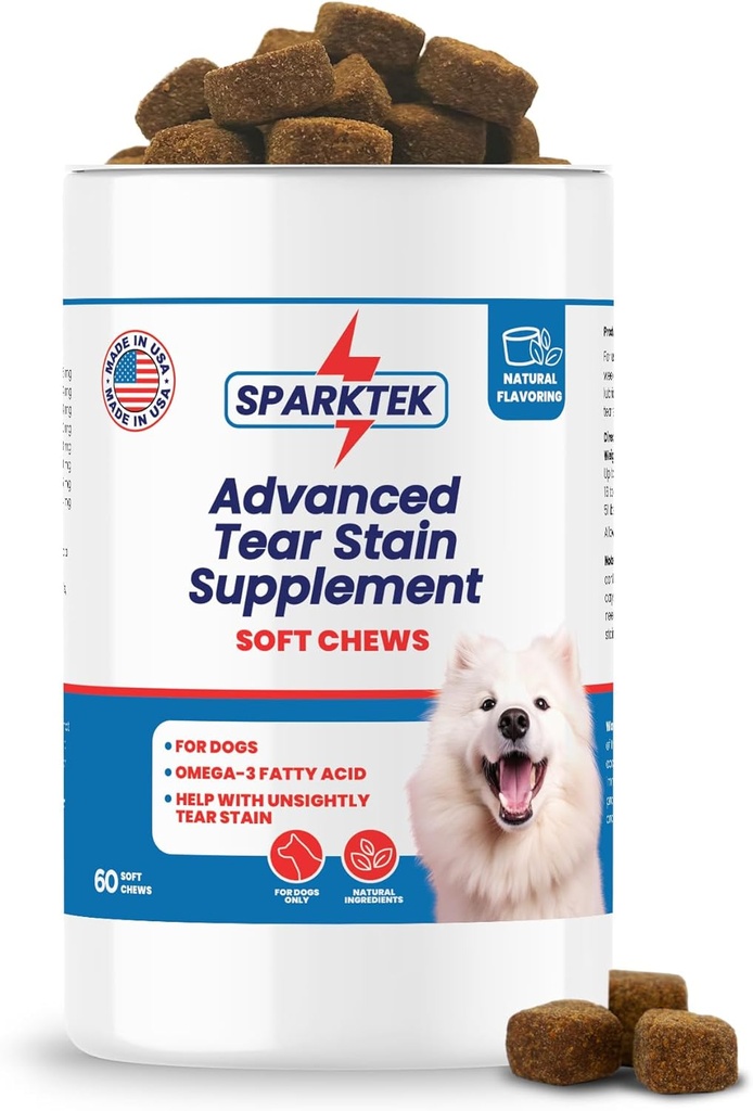 Tear Stain Soft kauwen Ondersteunt Honden Oogverzorging Verbeterd met Lutein Omega-6 Omega-3 Cranberry Extract Helpt Elimineren Tear Stains Smeert Ogen en ondersteunt Immune Systeem van Allergieën