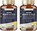 Totaria C-ognitief met Cafeïne Pillen, L-Tyrosine, Alpha GPC, Ginkgo Biloba, Bacopa Monnieri Hersensupplement voor Geheugen en Focus, Brain Nootropic Ondersteuning - Non-GMO, Glutenvrij (120 Tellingen)