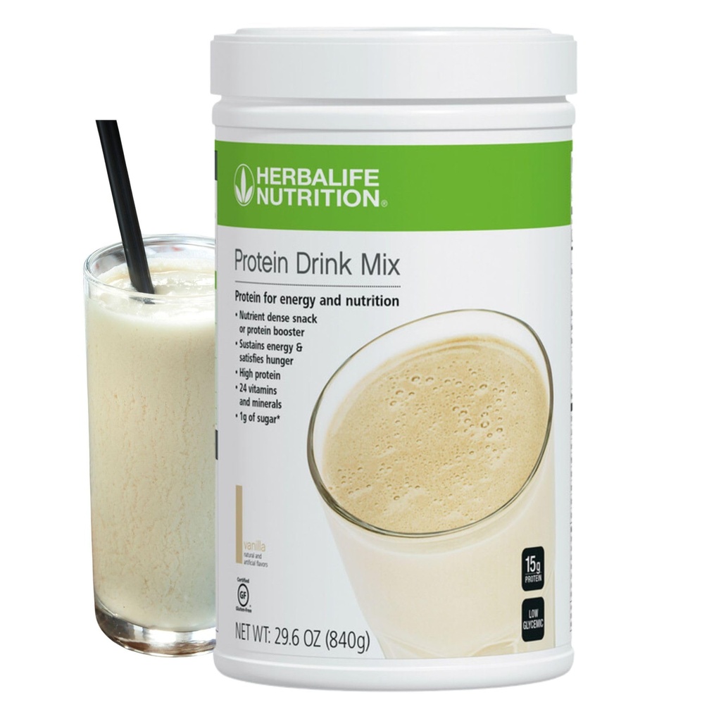 Herbalife HERBALIFE proteïnedrankmix: Vanille smaak 840g, Nutrient Dense Gezonde Snack, Proteïne