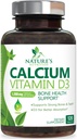 Calciumsupplement met vitamine D3-1200 mg Calcium per portie met D3 voor beste absorptie - Ondersteunt Immune Health, Bones & Teeth - Nature's Calcium is gebotteld in de VS voor vrouwen en mannen - 120 tabletten