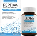Peptiva Daily Digestieve Enzymes, Full-Spectrum, Daily Digestieve Gezondheid, Ondersteunt Break-Down of Foods & Post-Meal Digestie, 30ct