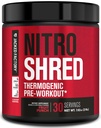 Ge Jacked Factory NITROSURGE Shred Pre Workout Supplement - Energie Booster, Instant Strength Gains, Sharp Focus, Krachtige Pumps - Nitric Oxide Booster & PreWorkout Powder - 30Sv, Fruit Punch