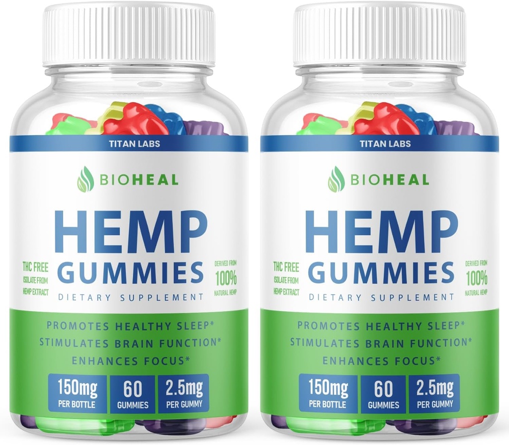 (2 Pack) Bioheal Gummies, Bioheal Gummies for Tinnitus, Bioheal Gummies 300mg, Bioheal Gummies, Bioheal Hemp Gummies, Bioheal Gummy S, Bioheal Gummies Advanced Formula Support (120 Gummies)