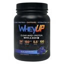 WheyUP Clear Whey Isolate Protein Powder, Blue Raspberry - 150mg Caffeine - 20 Servings - 24g Protein - 5.5g BCAA'S - 100 Cal. - 0g Sugar - 500mg Coconut Water for Hydration - Pre-Post Workout Drink