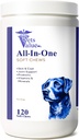 Honden Multivitamine Kauwen (120 Zachte Kauwen) - All-in-One Vitaminen voor honden van alle leeftijden, maten & Rasen Ondersteunt Immuniteit, Decompenserende Gezondheid, Huid, Coat Gezamenlijke Gezondheid met Glucosamine, Omega vetzuren