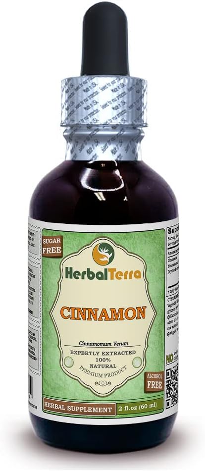 Kruiden Terra LLC kaneel (Cinnamomum Verum) Glyceriet, gedroogd bast Alcoholvrije vloeistof Extract 2 oz