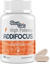 High Potency Hersensupplement voor Geheugen en Focus - Natuurlijke Cafeïne Blend met vitamines, aminozuren en kruidenextracten - 60 tabletten