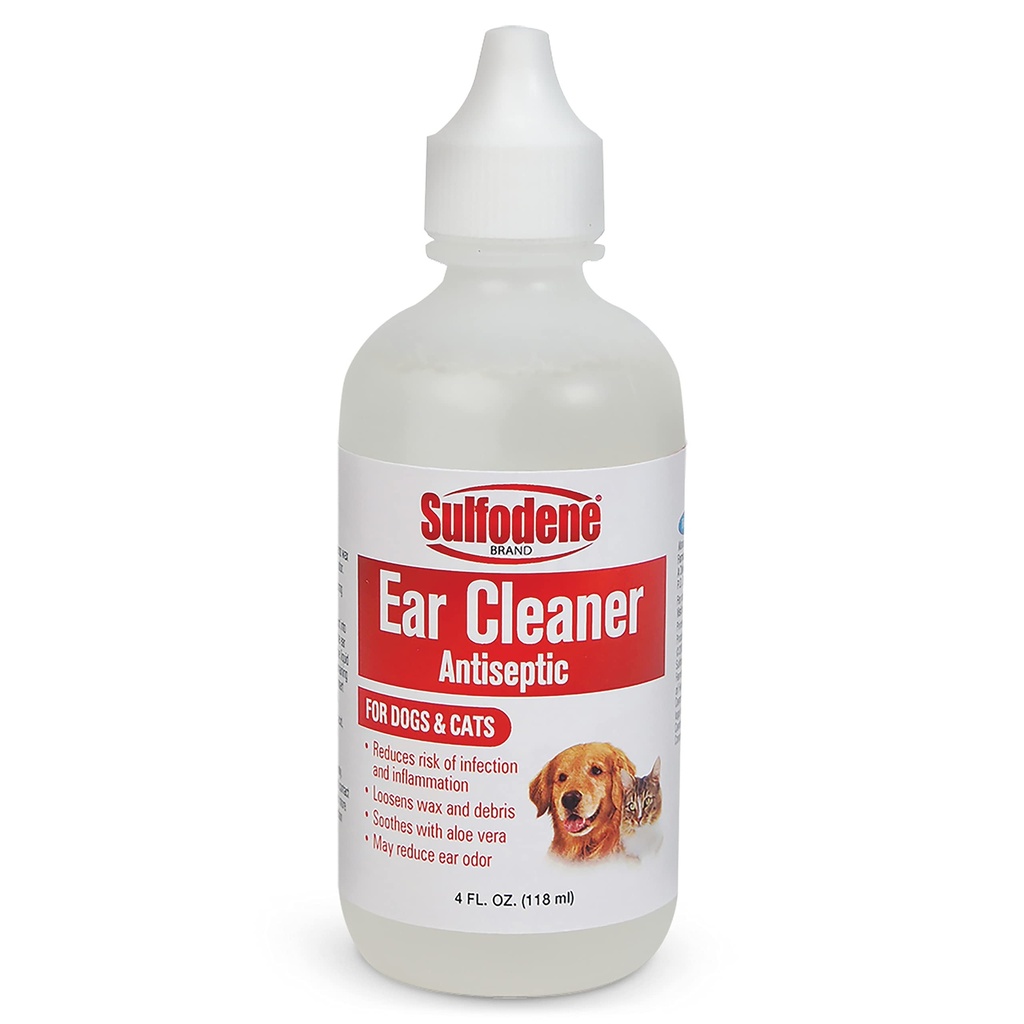 Sulfodene oorreiniger voor honden & katten 4oz