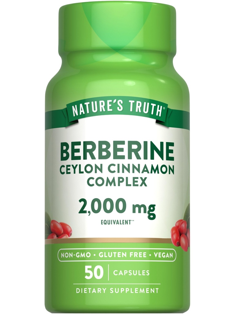 De waarheid van de natuur Berberine met Ceylon Cinnamon Complexe 2000mg 