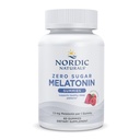 Nordic Naturals Zero Sugar Melatonine Gummies, Raspberry - 60 Gummies - 1,5 mg Melatonine - Grote Smaak - Rustige Slaap, Antioxidant Ondersteuning - Non-GMO, Vegan - 60 Servers