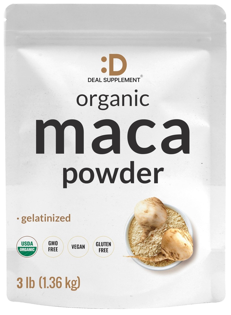Biologische Peruaanse Maca wortel poeder, 3lbs 