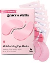 grace & stella Award winnen onder oogmasker - Donkere cirkels, puffy-ogen, Undereye Bags, rimpels - Gel Under Eye Patches - Gifts voor mam - Vegan Cruelty-Free Self Care (Pink, 6 Pairs)