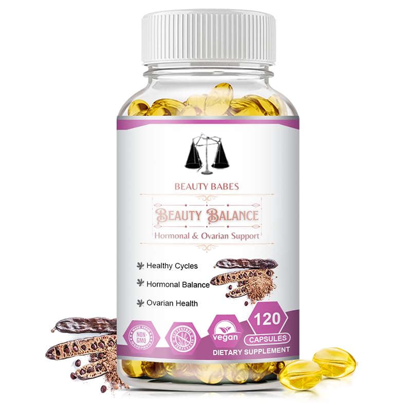 Myo-Inositol & D-Chiro Inositol - Hormone Balance & Healthy Ovarian Support for Women - 100% natuurlijke PCOS Support Supplement - Made in the USA - Vegan Gel Capsule - Reduce Facial Hair Growth