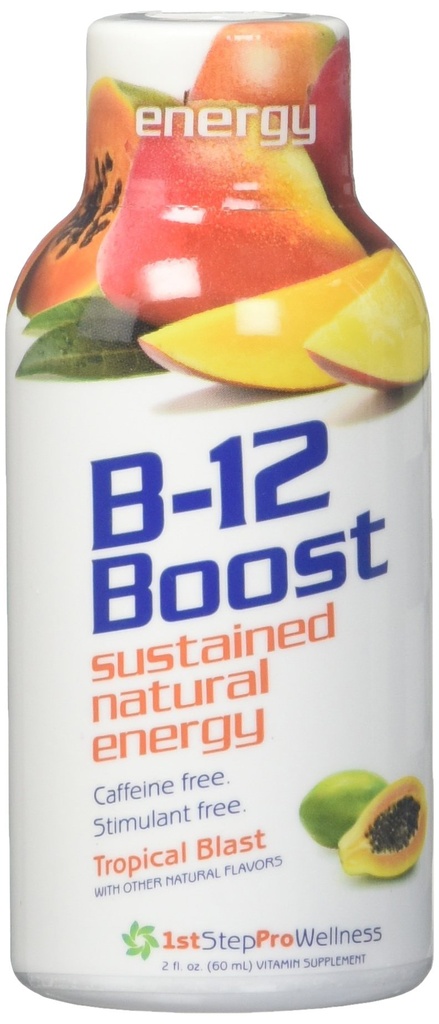 B-12 Shot Maximale energie, Tropische Blast, 2-Ounce, 12 per doos