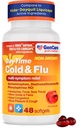 GenCare - Multi Symptoom Non Drowsy Daytime Cold & Flu Relief Acetaminofen 325mg, Dextromethorfan HBr 10mg, Fenylefrine HCl 5mg (48 Softgels) Non Habit Forming Pain Reliever & Nasal Decongestant