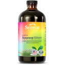 Serene kruiden - Soursop Bitters Liquid - Organic Herbal Guanabana Detox with Black Seed, Moringa & Ginger - Ondersteunt spijsvertering Wellness & Immune Functie - 16 fl oz