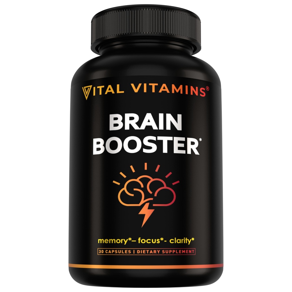 Vitale vitamines Hersensupplementen met Bacopa Monnieri - voor Geheugen en Focus 