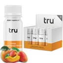 Tru Energy Shot, extra sterkte energie drank met natuurlijke cafeïne, groene thee, B vitamine B3, B6 & vitamine B12, Zero Sugar & Calories, Keto, Veganistan, Glutenvrij, Orange Mango, 2 FL OZ flessen, 12 Pack