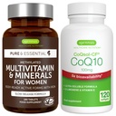 Multivitamine & mineralen voor vrouwen + hoge absorptie CoQ10 100mg 120 Softgels Energy Bundle, Sustained Release Advanced Multivitamine + CoQ10 met vitamine E & D-Limonene, door Igennus