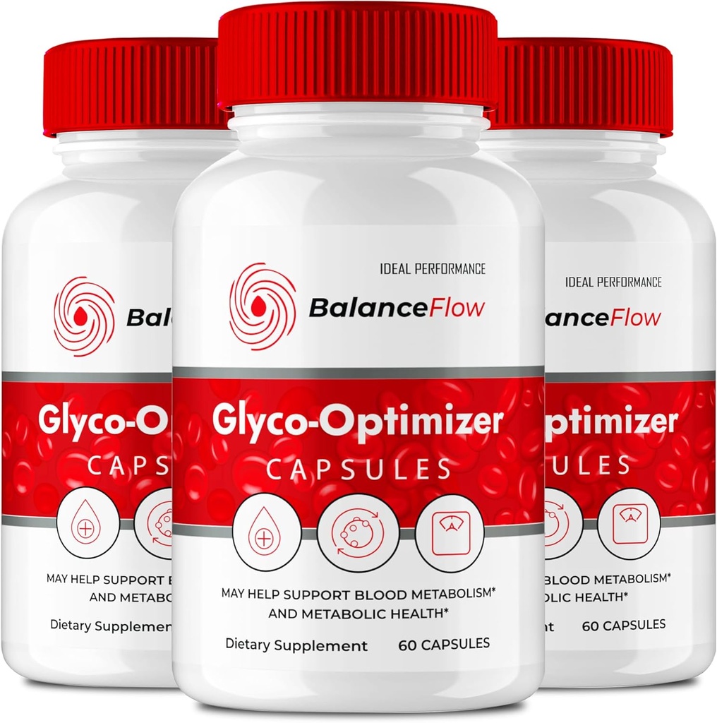 Balance Flow Glyco Optimizer Supplement Capsules, BalanceFlow Health & Wellness Support Pillen - Maximale sterkte, Balance Flo Alle Natuurlijke Geavanceerde Formule, BalanceFlo Pillen Beoordelingen (3 Pack)