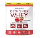 Designer Wellness, Designer Wei, Natural Wei Protein Powder met Probiotica, Vezel, en Key B-Vitamins voor Energie, Glutenvrije, Zomer Aardbei, 2 lb
