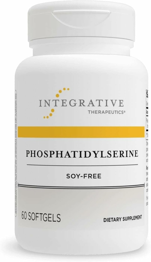 Integrative Therapeutics Fosfatidylserine - Hersenfunctie Ondersteuning Supplement* - Ondersteunt gezonde stress Response* - Glutenvrije, sojavrije en zuivelvrije - 60 Softgels (60 porties)